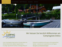 Tablet Screenshot of camping-dobra.at